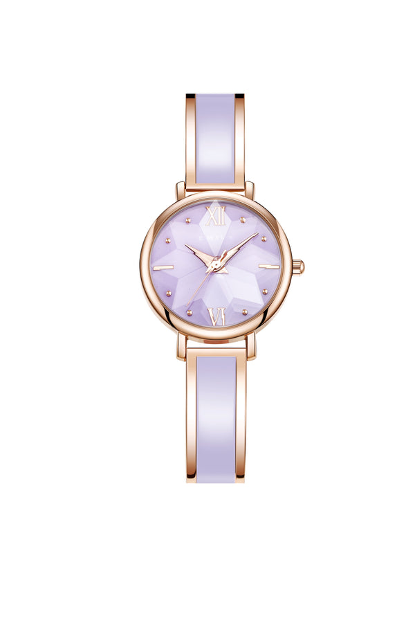 Premium purple epoxy women watch (box included)-EYG104-Purple