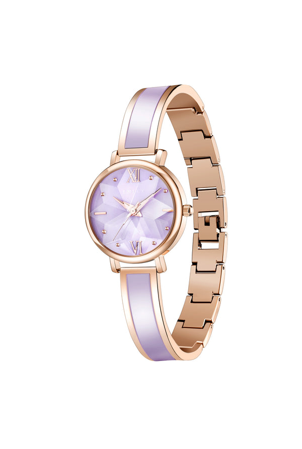 Premium purple epoxy women watch (box included)-EYG104-Purple